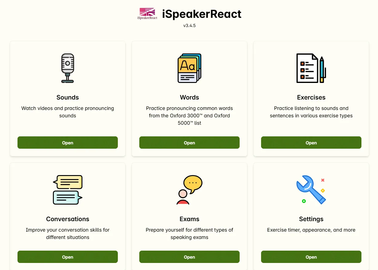 Screenshot of the third revamp
