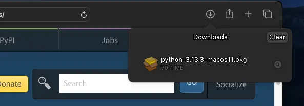 macOS installation