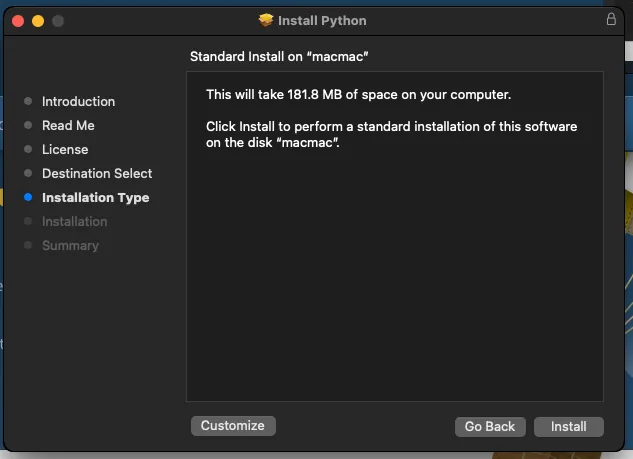 Python installation 1